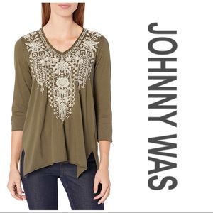 JOHNNY WAS Women’s Embroidered Top